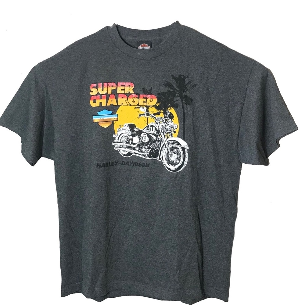 Harley Davidson Gray Tee SZ 2XL